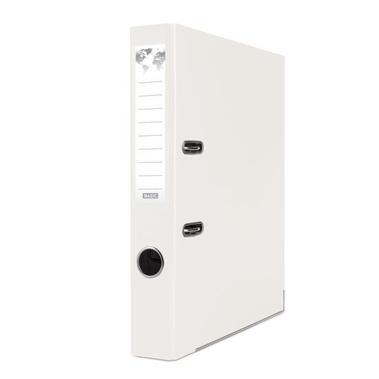 Biblioraft plastifiat Basic, 5 cm, colturi metalice,