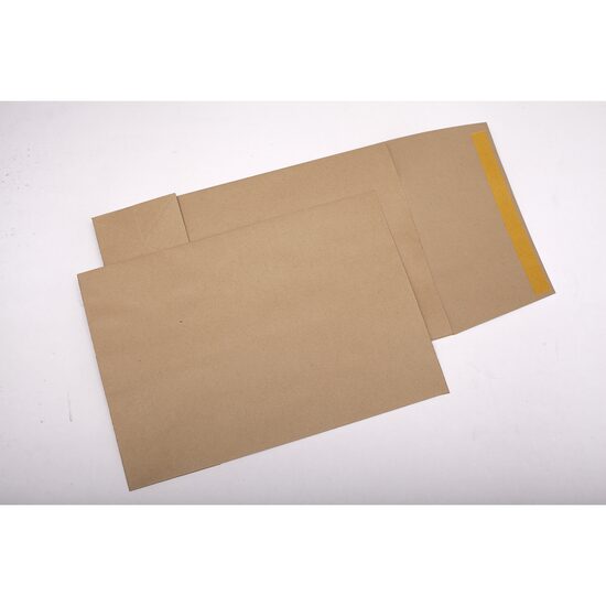 Plic burduf GPV hartie maro, format TB4 (250 x 353 x 100 mm), siliconic, 120 g