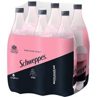 SCHWEPPES Pink Tonic 1.5 Litri, bax 6 x Pet
