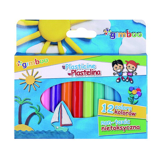 Plastilina mica Gimboo 12 culori