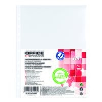 Folie protectie OFFICE Products, A4, coaja portocala, 30 microni, 100 file/set
