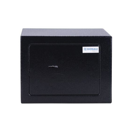 Seif manual DONAU Tech, 230 x 170 x 170 mm, negru