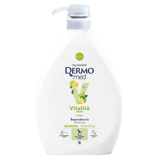 Sapun lichid cu pompita Dermomed, Lime, 1000 ml