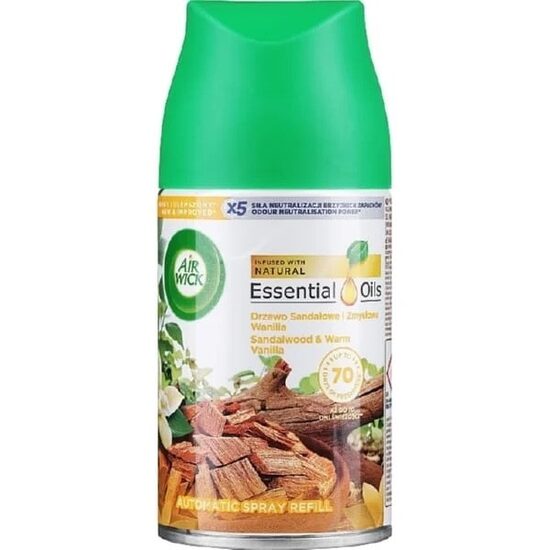 Odorizant camera Airwick rezerva spray 250 ml, Vanilla & Sandalwood