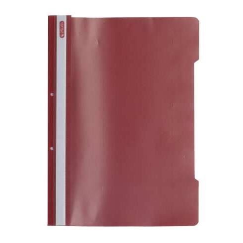 Dosar din plastic cu sina si doua perforatii Herlitz, rosu