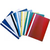 Dosar din plastic cu sina si doua perforatii Herlitz, roz