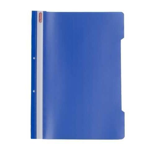 Dosar din plastic cu sina si doua perforatii Herlitz, albastru