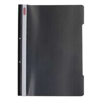 Dosar din plastic cu sina si doua perforatii Herlitz, negru