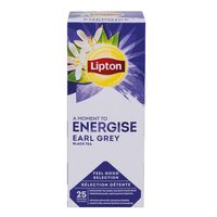 Ceai negru LIPTON ENERGISE, EARL GREY, 25 plicuri