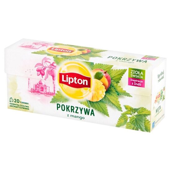 Ceai LIPTON HERBAL, Urzica cu Mango, 20 pungulite