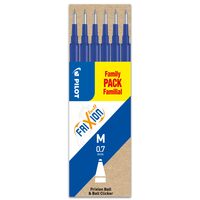Rezerva roller PILOT Frixion 0.7 mm, 6 buc/set, albastru
