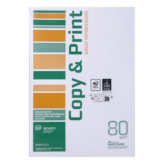 Hartie copiator Copy & Print, A4, 80 gr, clasa C, alb 146 CIE