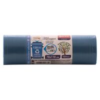 Saci menajeri colectare selectiva ZOREX Pro, 120 litri, rezistenti, LDPE, 10 buc/set, albastru (deseuri hartie)