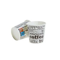 Pahare din carton color GP, 100 ml, 4 OZ, bauturi calde sau reci, 50 buc/set