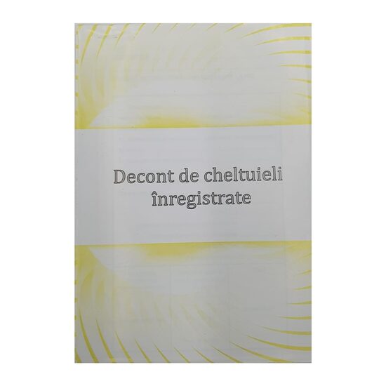 Decont de cheltuieli GOLD, A5, 100 file