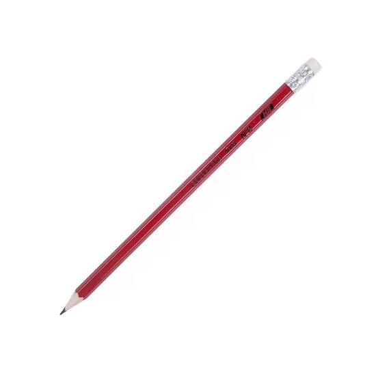Creion grafic HERLITZ X.scketch, cu radiera, corp rosu