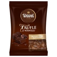 Bomboane de ciocolata neagra cu umplutura de cacao WAWEL Trufle, punga 1 Kg