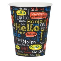 Pahare din carton color GP, 240 ml, 8 OZ, bauturi calde sau reci, 50 buc/set