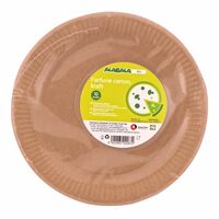 Farfurii din carton kraft ALABALA, Ø 23 cm, 10 buc/set