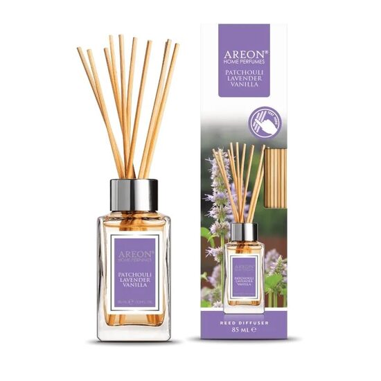 Odorizant cu betisoare AREON Home Perfume, 85 ml, Patchouli Lavender Vanilla