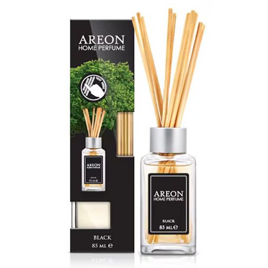 Odorizant cu betisoare AREON Home Perfume, 85 ml, Black