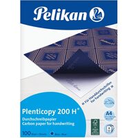 Indigo Pelikan 200H, A4, scris manual, 100 coli, albastru