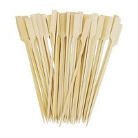 Bete frigarui sau burger cu capat plat ALABALA, 15 cm, bambus, 50 buc/set