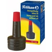 Tus pentru stampila Pelikan, cu picurator, 28 ml, rosu