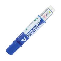 Marker whiteboard PILOT Vboard, varf rotund, reincarcabil, scriere de 2 - 4 mm, albastru