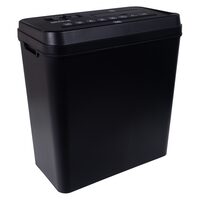 Distrugator documente OFFICE Products, 10 coli, cos de 14 litri, taiere fasii, negru