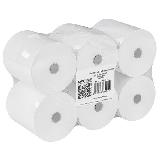 Role termice OFFICE Products 80 mm x 80 m, imprimanta fiscala, 10 buc/set