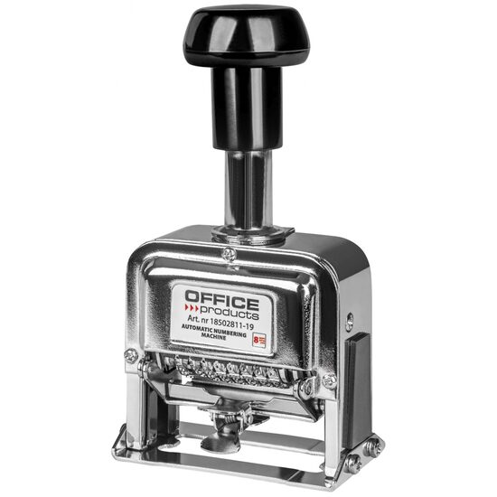 Inseriator automat OFFICE Products, 8 cifre, metalic