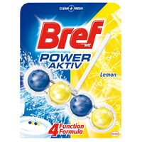 Odorizant toaleta Bref Wc Power Aktiv, 4 bile, 50 gr, Lemon