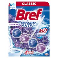 Odorizant toaleta Bref Wc Power Aktiv, 4 bile, 50 gr, Lavender