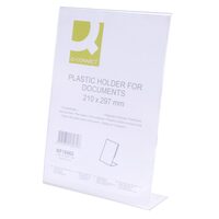 Display de prezentare Q-CONNECT Plexi, A4, de birou, transparent