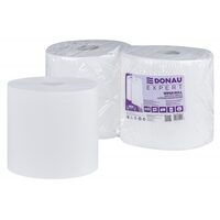 Prosoape industriale DONAU Expert, 200 metri, celuloza alb, 2 straturi, 800 foi (234 x 241 mm), 2 role/bax