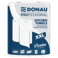 Prosoape de bucatarie DONAU PROfessional XXL, 2 buc/set, 3 straturi, 2 x 100 foi (269 x 210 mm), 2 x 21 metri