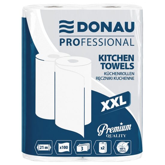 Prosoape de bucatarie DONAU PROfessional XXL, 2 buc/set, 3 straturi, 2 x 100 foi (269 x 210 mm), 2 x 21 metri