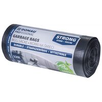 Saci menajeri DONAU PROFESSIONAL, 120 litri, rezistenti, LDPE, 25 buc/set, negru