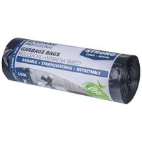 Saci menajeri DONAU PROFESSIONAL, 160 litri, rezistenti, LDPE, 10 buc/set, negru