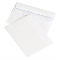 Plic pachet OFFICE Products C6 (114 x 162 mm), alb, autoadeziv, 50 bucati