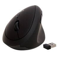 Mouse wireless Q-CONNECT Ergo, vertical, 6 butoane, negru