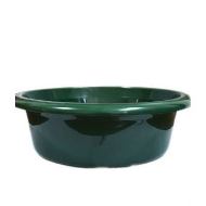 Lighean rotund din plastic Eco, 12 litri, verde