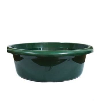 Lighean rotund din plastic Eco, 12 litri, verde