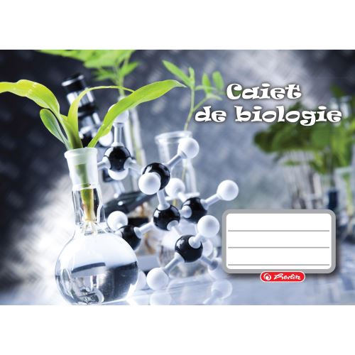 Caiet special Herlitz, 24 file, biologie, coperta policromie