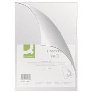 Folie protectie Q-CONNECT, A4, deschidere laterala, 80 microni, 100 file/set, transparent