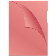 Folie protectie Q-CONNECT, A4, deschidere laterala, 120 microni, 100 file/set, rosu