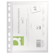 Folie protectie Q-CONNECT, A5, coaja portocala, 50 microni, 100 file/set