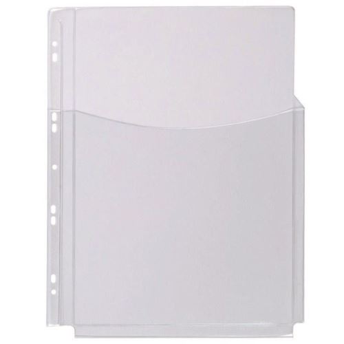 Folie protectie Q-CONNECT, A4, pentru catalog, 3/4 A4, 249 x 313 mm, cristal, 180 microni, 5 buc/set