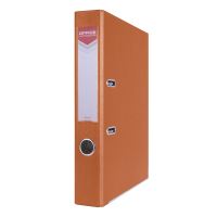 Biblioraft plastifiat OFFICE Products, 5 cm, colturi metalice, portocaliu